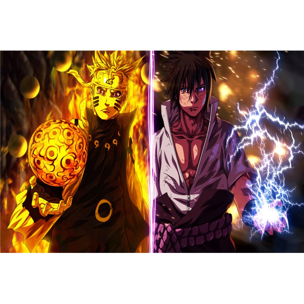 Naruto Vs Sasuke Fight - Diamond Paintings 