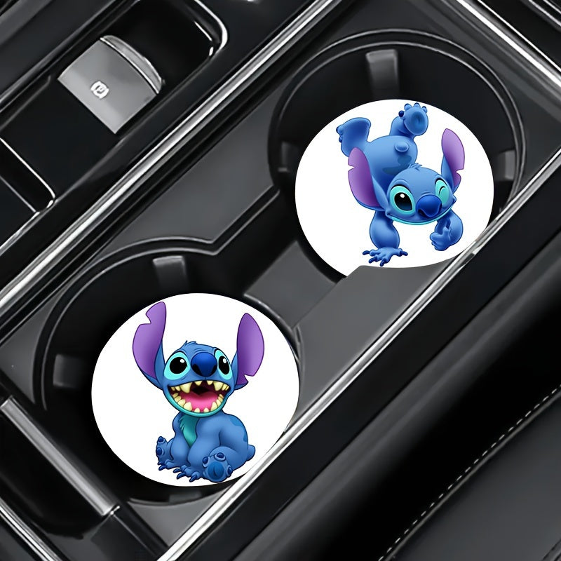 2pc Car Cup Holder Coaster | Cartoon（No diamonds）