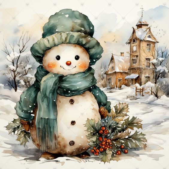 Luxury AB Velvet Diamond Painting Kit -Snowman