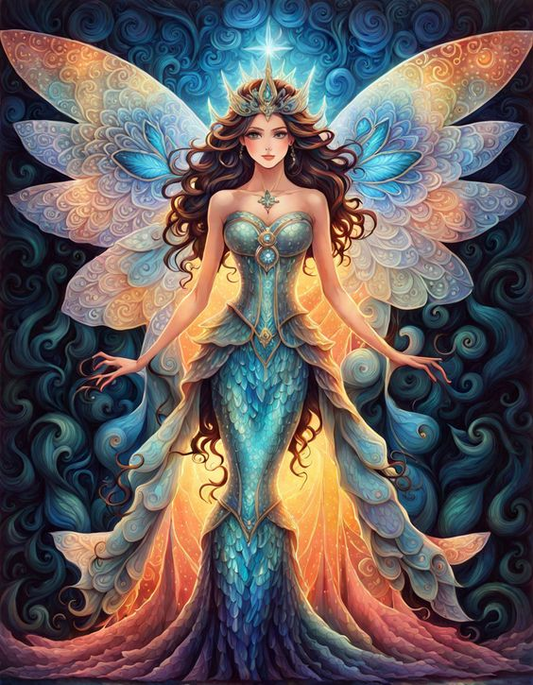 Luxury AB Velvet Diamond Painting Kit -Butterfly Fairy