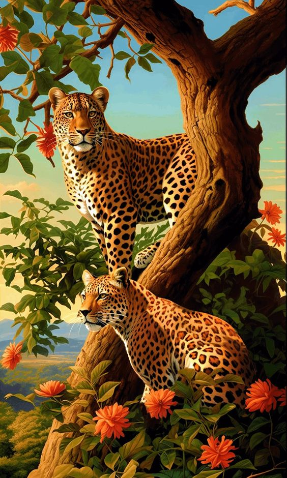 Luxury AB Velvet Diamond Painting Kit -Leopard