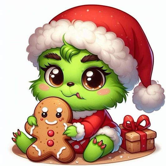 Luxury AB Velvet Diamond Painting Kit -Grinch