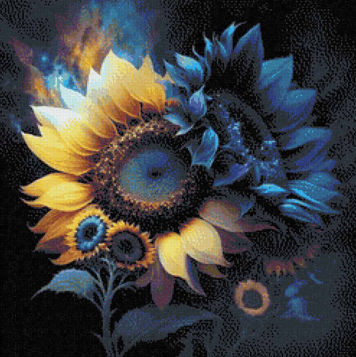 Luxury AB Velvet Diamond Painting Kit -  Sunflower