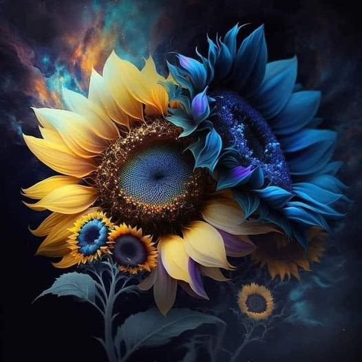 Luxury AB Velvet Diamond Painting Kit -  Sunflower