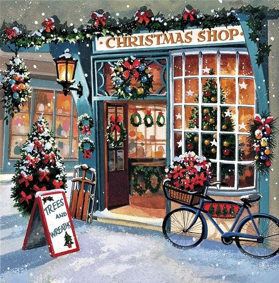 Luxury AB Velvet Diamond Painting Kit -Christmas Shop