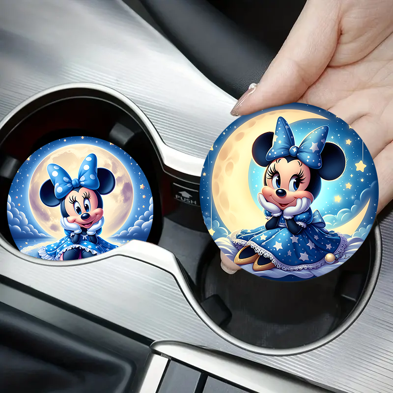 2pc Car Cup Holder Coaster | Cartoon（No diamonds）