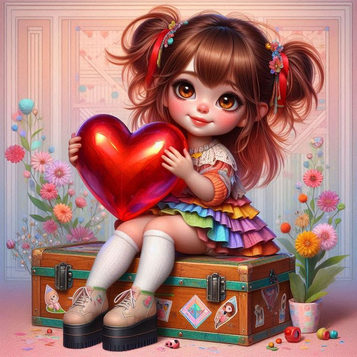 Luxury AB Velvet Diamond Painting Kit -Cute girl