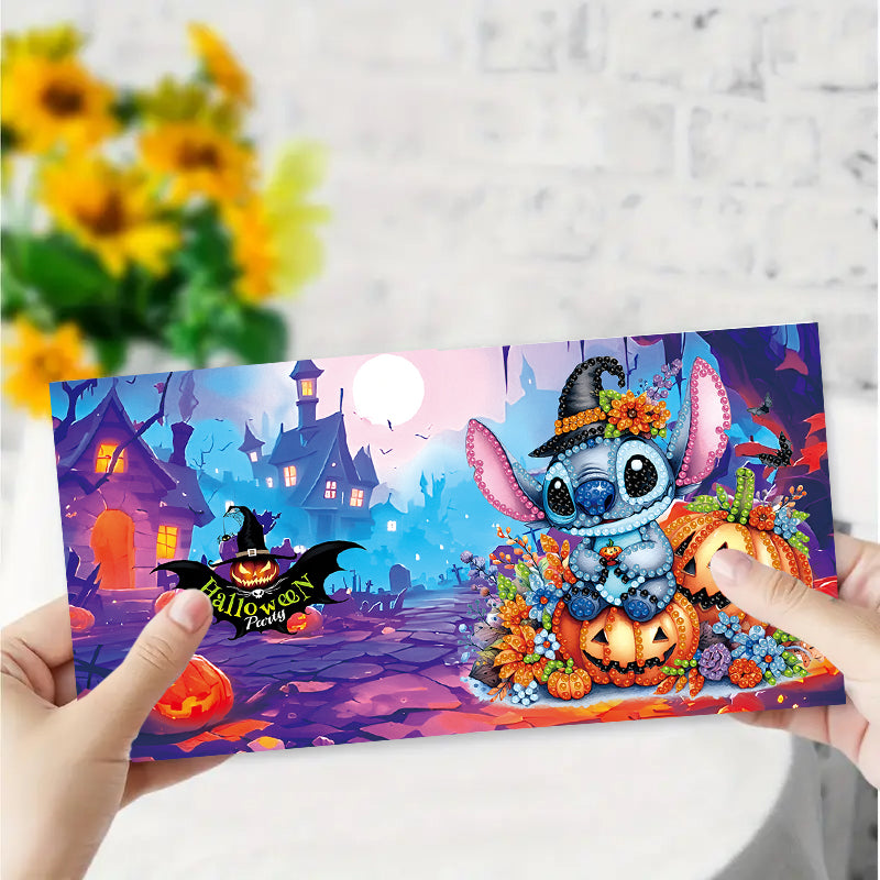 6 Pcs Set DIY Diamond Painting Cartoon Greeting Cards