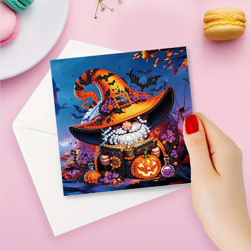 6 Pcs Set DIY Diamond Painting Cartoon Greeting Cards