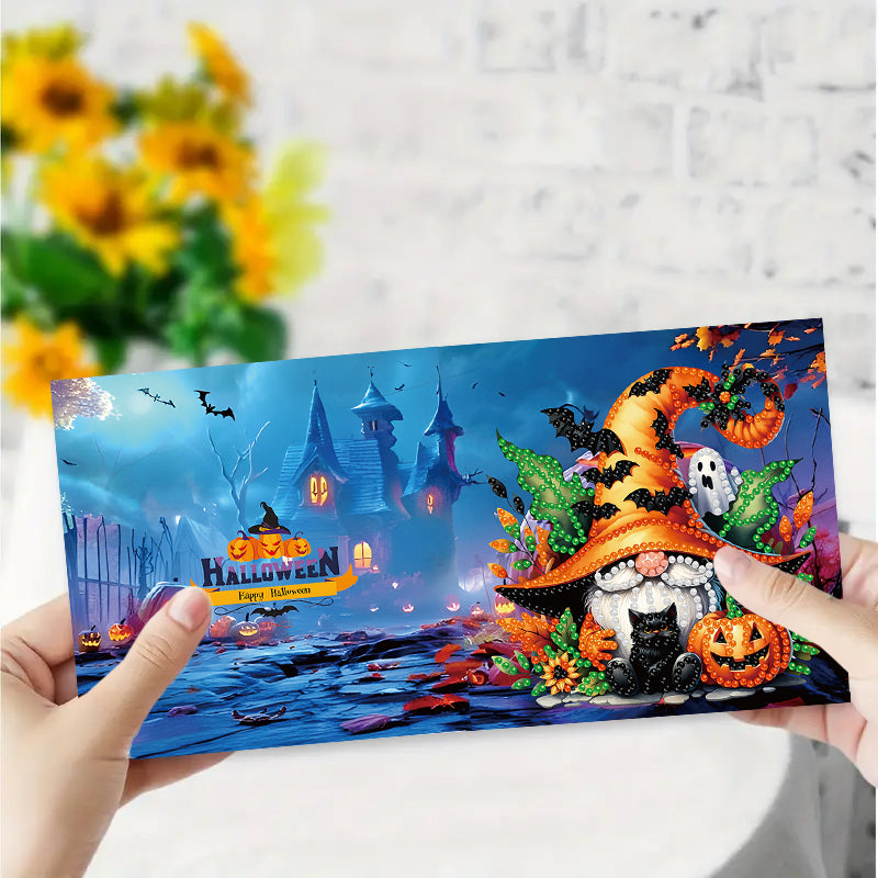 6 Pcs Set DIY Diamond Painting Cartoon Greeting Cards