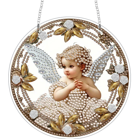 DIY Diamond Painting Pendant|Angel Baby