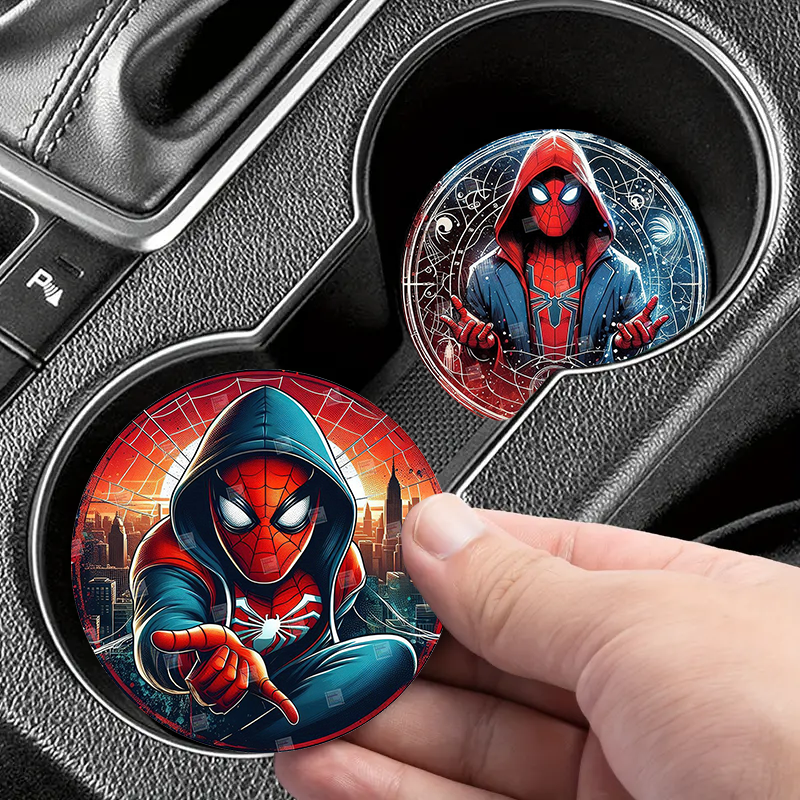 2pc Car Cup Holder Coaster | Cartoon（No diamonds）