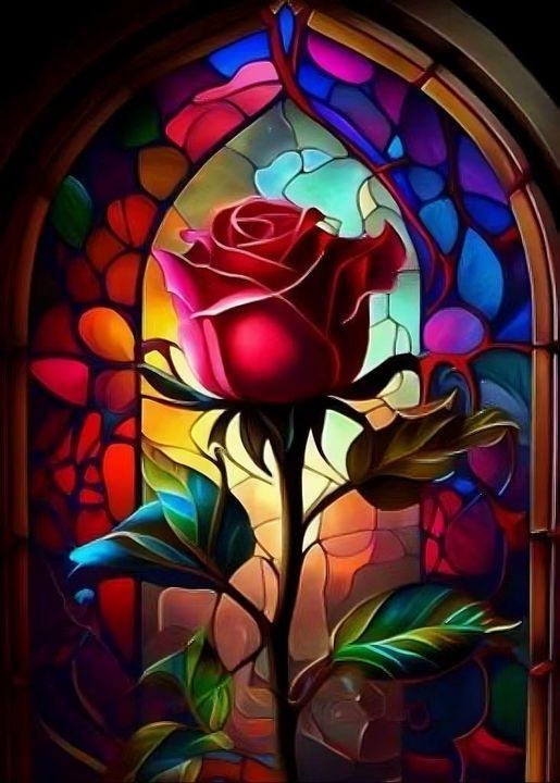 Diamond Painting  | Glass rose