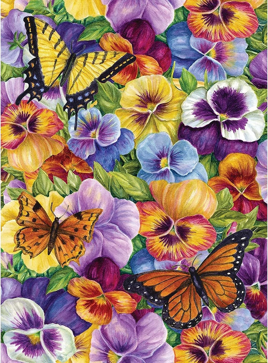 Luxury AB Velvet Diamond Painting Kit -Butterflies and flowers