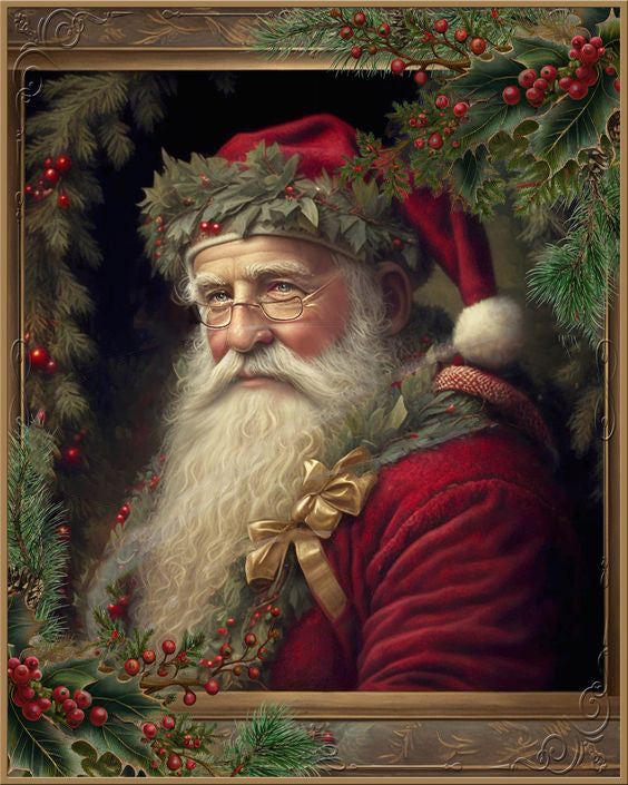 Luxury AB Velvet Diamond Painting Kit -Santa Claus