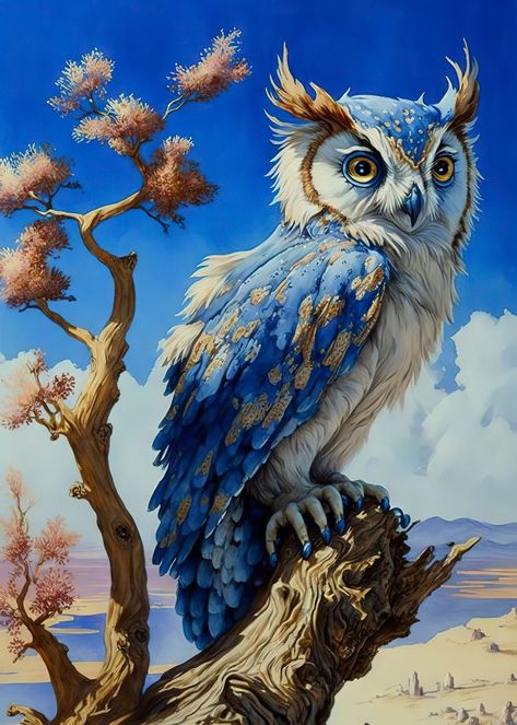 Luxury AB Velvet Diamond Painting Kit -Owl