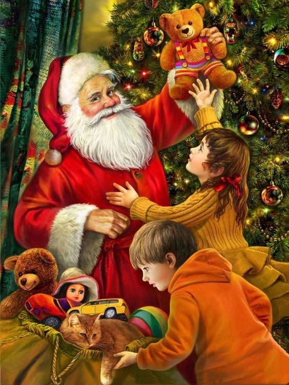 Luxury AB Velvet Diamond Painting Kit -Santa Claus