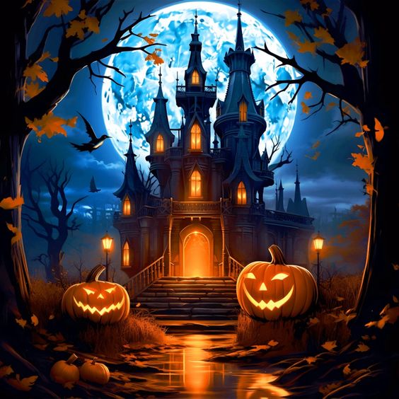 Luxury AB Velvet Diamond Painting Kit -Halloween