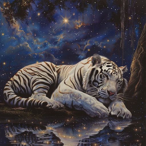 Luxury AB Velvet Diamond Painting Kit -Tiger