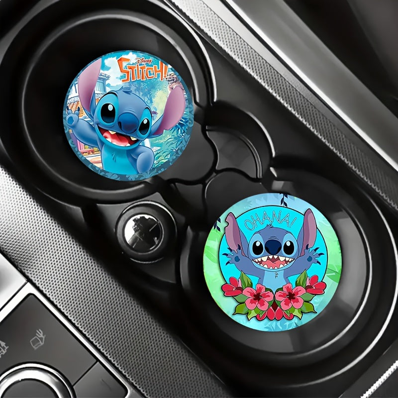 2pc Car Cup Holder Coaster | Cartoon（No diamonds）