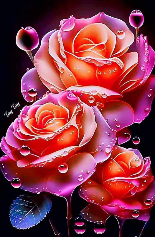 Luxury AB Velvet Diamond Painting Kit -Red rose