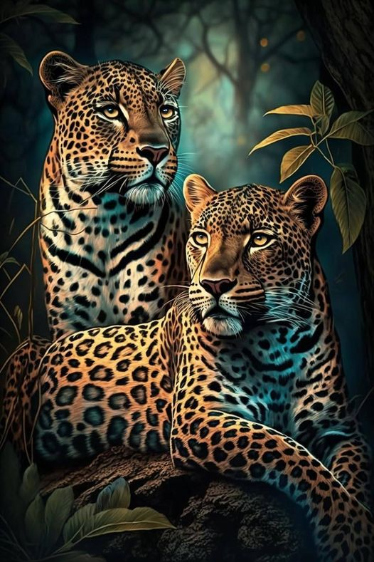 Luxury AB Velvet Diamond Painting Kit -Leopard