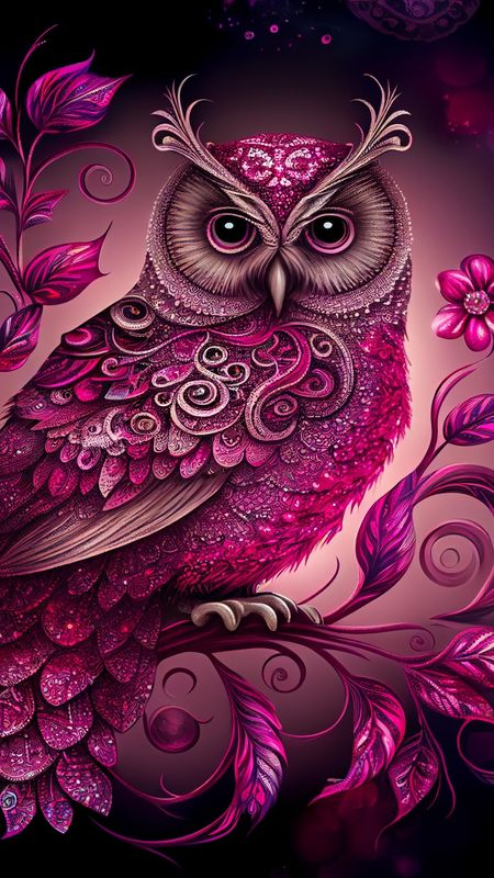 Luxury AB Velvet Diamond Painting Kit -Owl