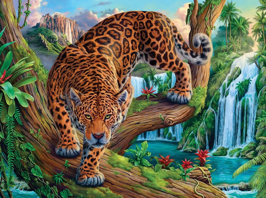 Luxury AB Velvet Diamond Painting Kit -Leopard