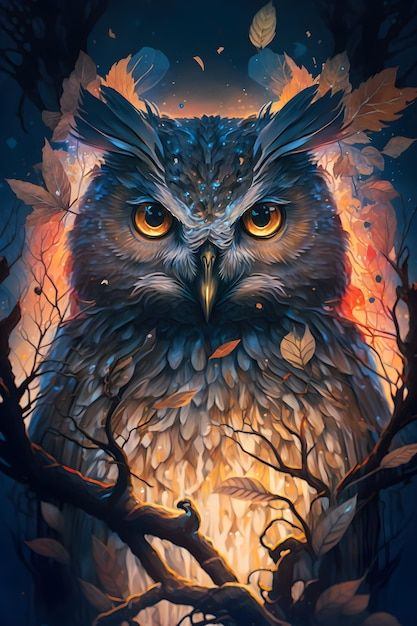 Luxury AB Velvet Diamond Painting Kit -Owl