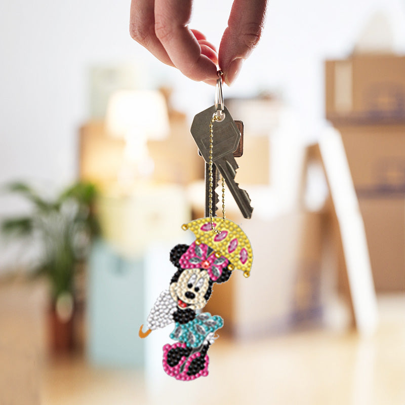 8pcs DIY Diamond Painting Keychain | Cartoon (single sided)