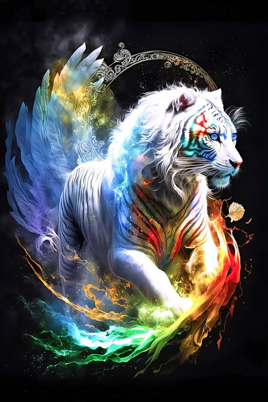 Diamond Painting | White tiger