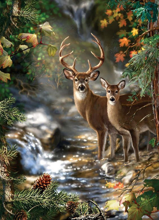 Luxury AB Velvet Diamond Painting Kit -Deer