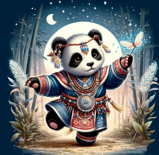 Luxury AB Velvet Diamond Painting Kit -Panda