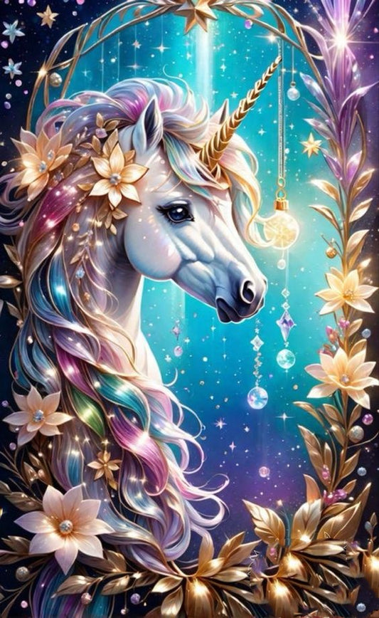 Luxury AB Velvet Diamond Painting Kit -Unicorn