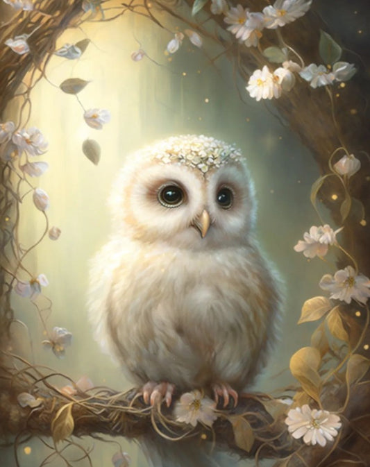 Luxury AB Velvet Diamond Painting Kit -Owl