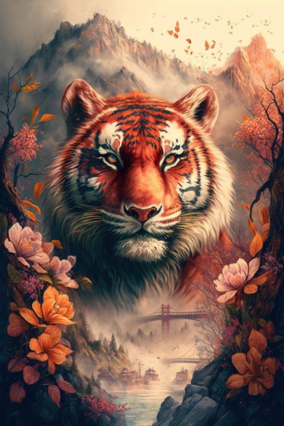 Luxury AB Velvet Diamond Painting Kit -Tiger