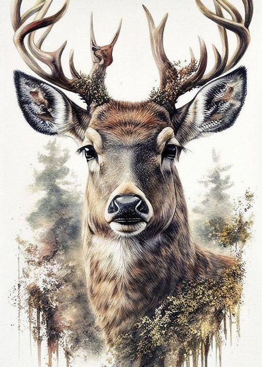 Luxury AB Velvet Diamond Painting Kit -Deer