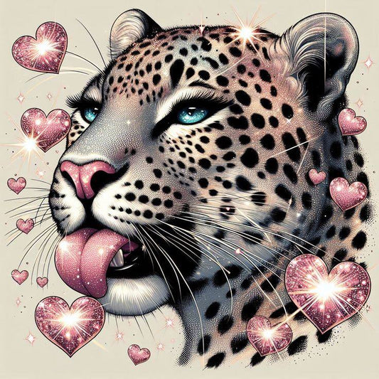 Luxury AB Velvet Diamond Painting Kit -Leopard