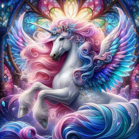 Luxury AB Velvet Diamond Painting Kit -Unicorn