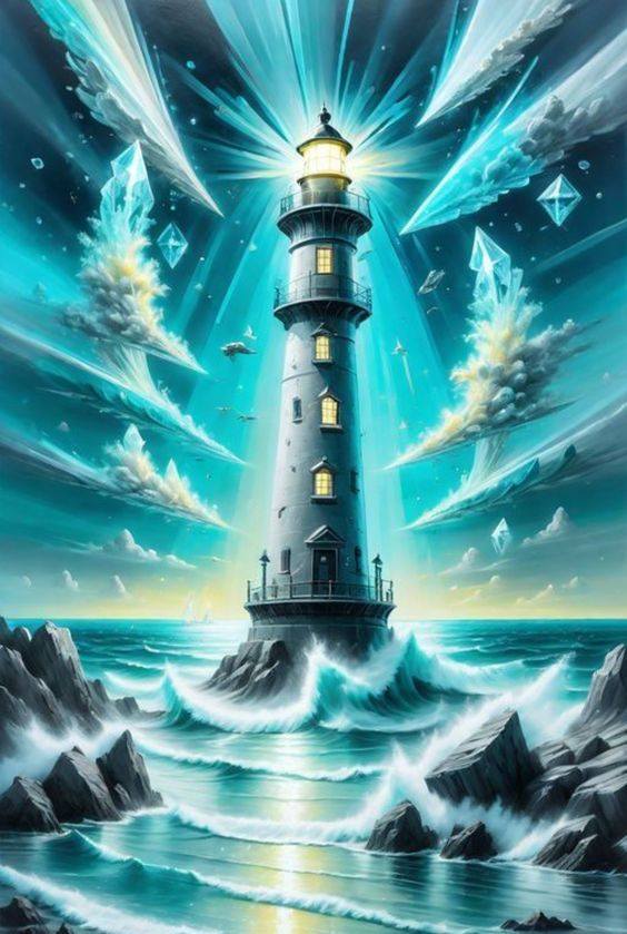 Luxury AB Velvet Diamond Painting Kit -Lighthouse