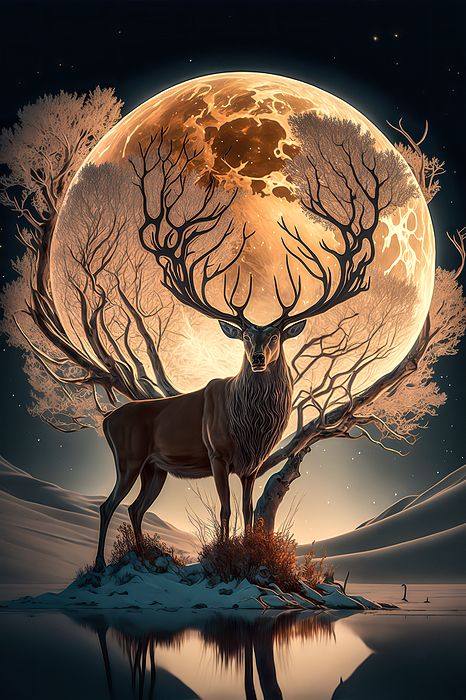 Luxury AB Velvet Diamond Painting Kit -Deer