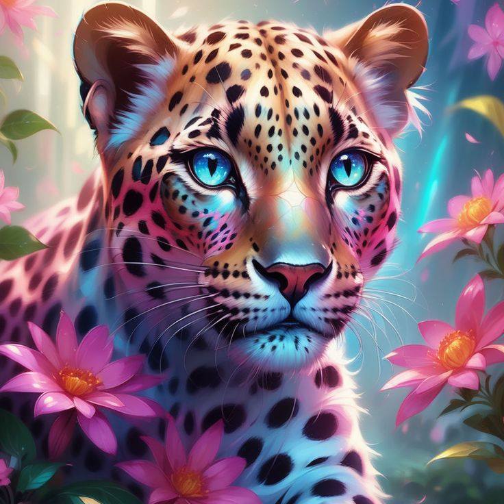 Luxury AB Velvet Diamond Painting Kit -Leopard