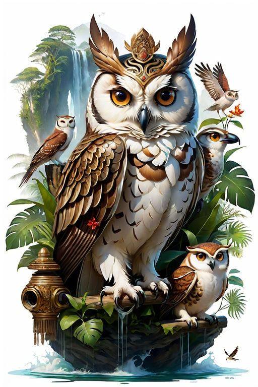 Luxury AB Velvet Diamond Painting Kit -Owl