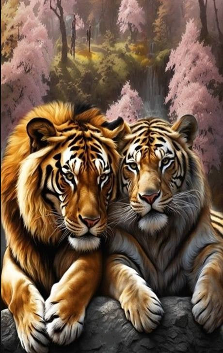 Luxury AB Velvet Diamond Painting Kit -Tiger