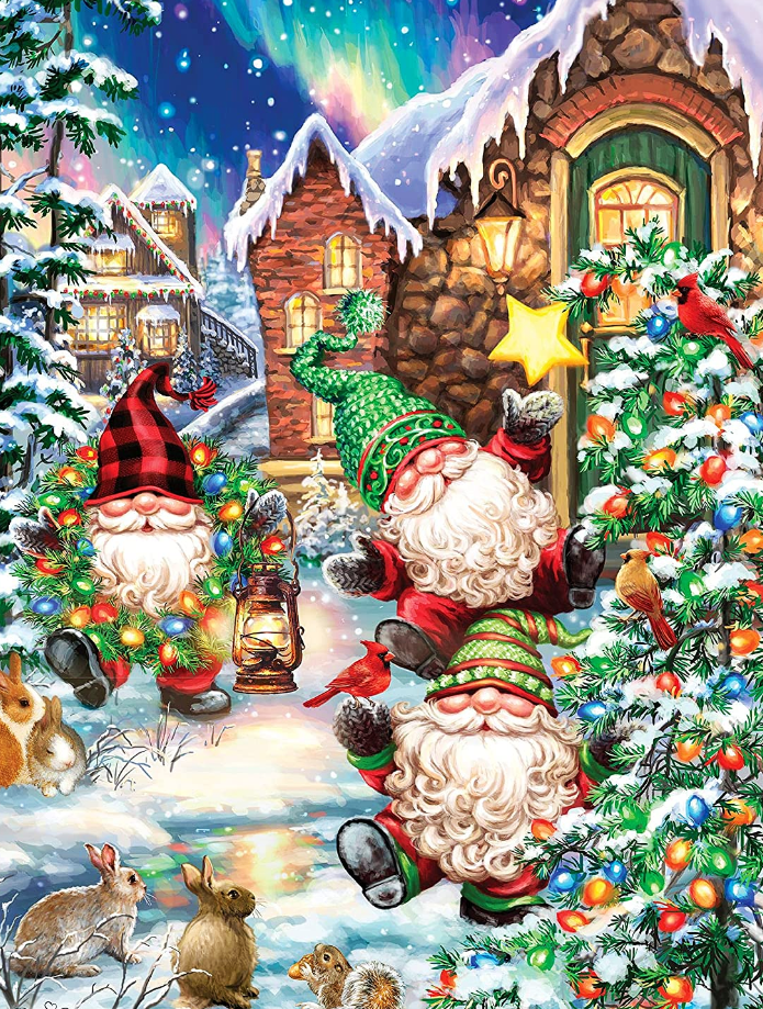 Luxury AB Velvet Diamond Painting Kit -Christmas Dwarf