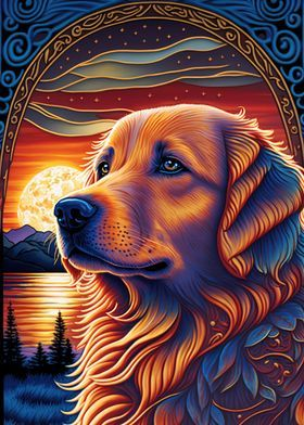 Luxury AB Velvet Diamond Painting Kit - Dog