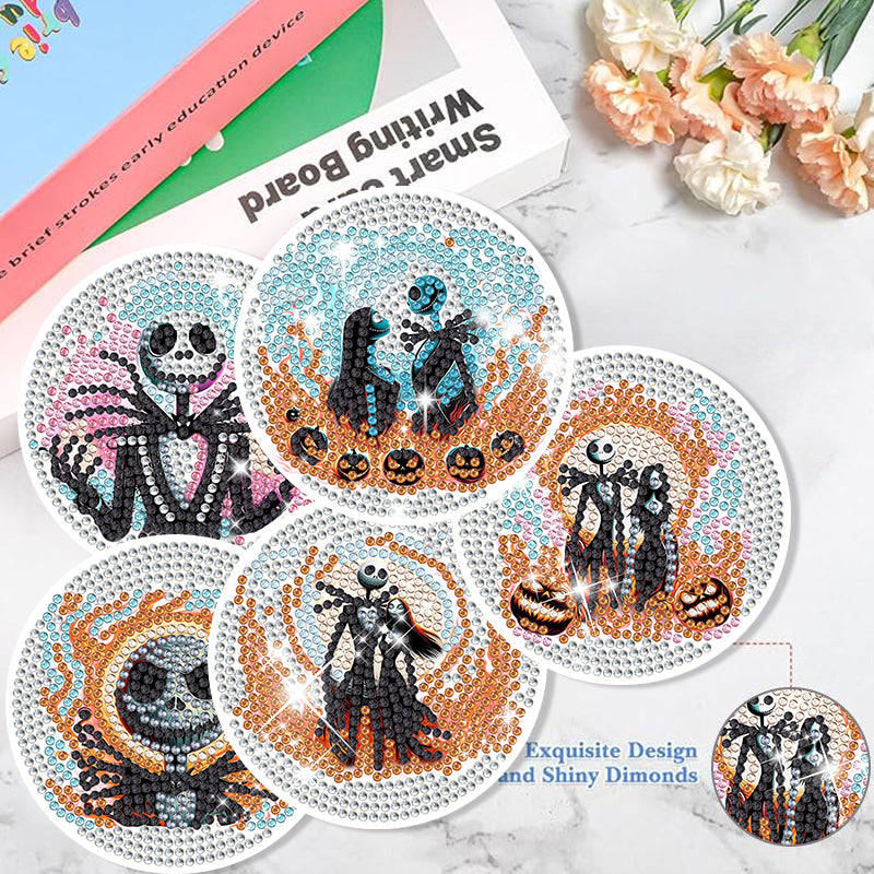 6 pcs set DIY Diamond Painting Coaster | Cartoon