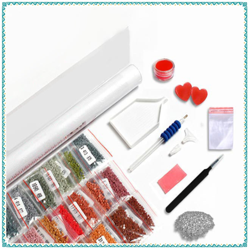 Luxury AB Velvet Diamond Painting Kit -  Flowers