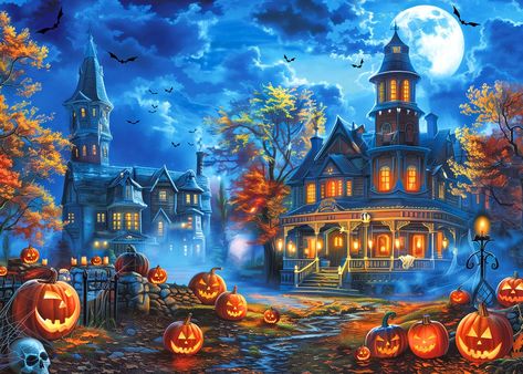 Luxury AB Velvet Diamond Painting Kit -Halloween