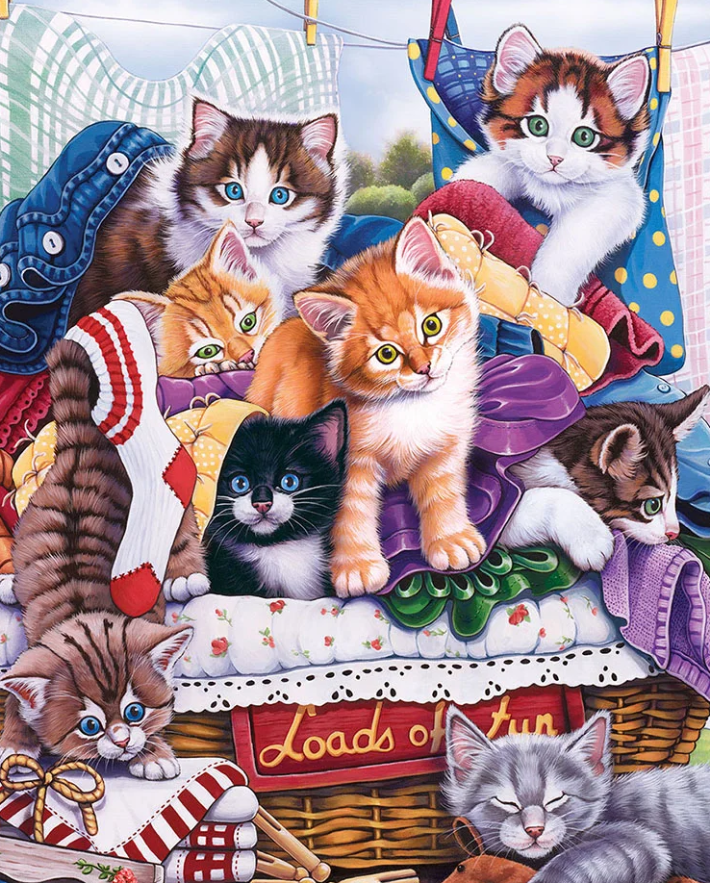 Luxury AB Velvet Diamond Painting Kit -Cat Party